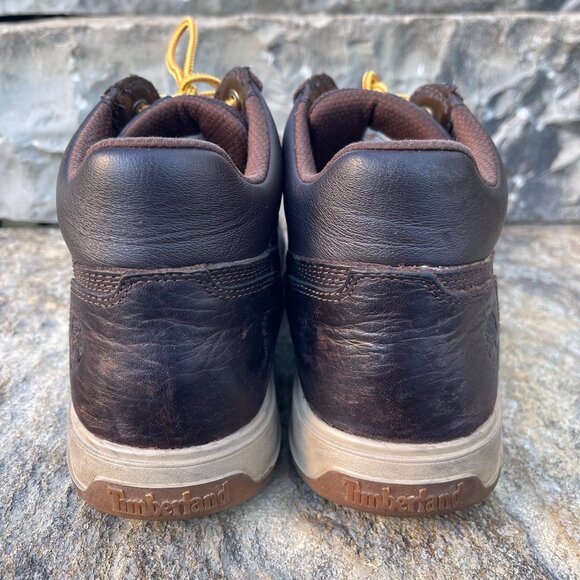 Timberland Men Leather Chukka Boots Size 10 Rustic Outdoor Workwear Cabin Rugged - Picture 8 of 12